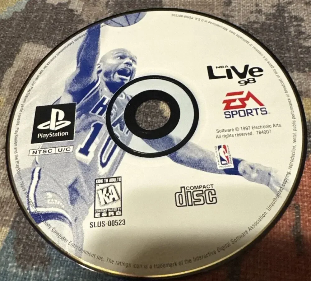 NBA Live 98 (PlayStation 1 PS1) UNTESTED - DISC ONLY